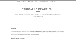 Desktop Screenshot of ethicallybeautifulfashion.com